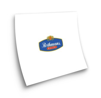 Rothmans Adhesive Racing Motorbike Stickers  - Star Sam