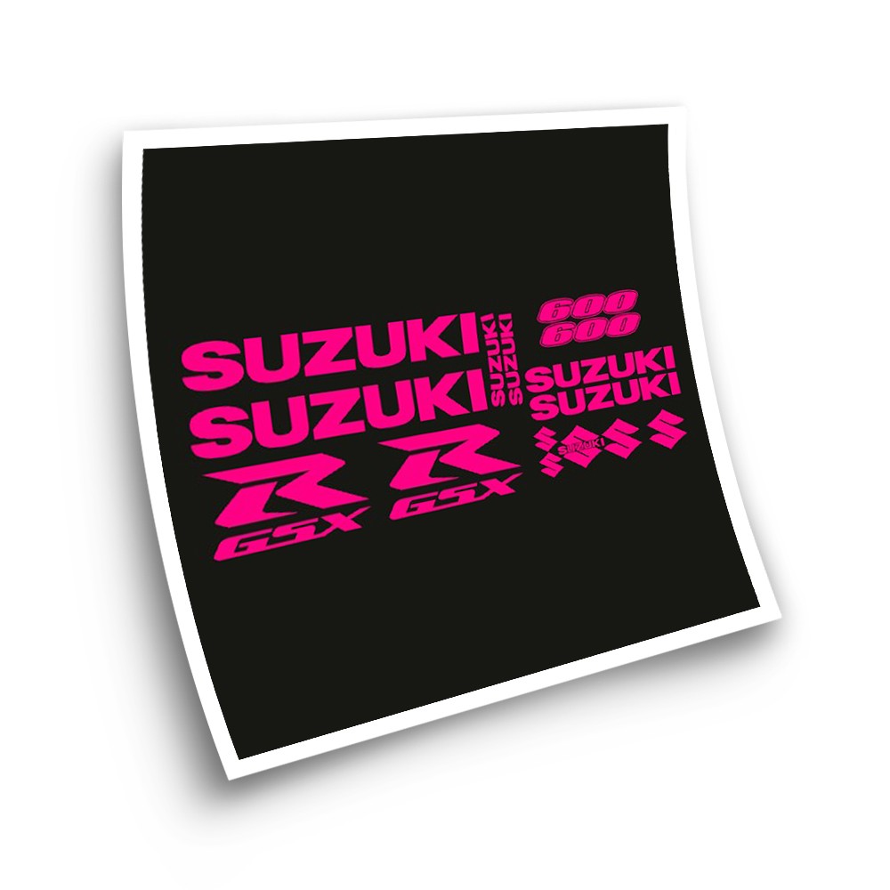 Naklejki motocyklowe Suzuki GSXR 600 Fluorescencyjne - Star Sam