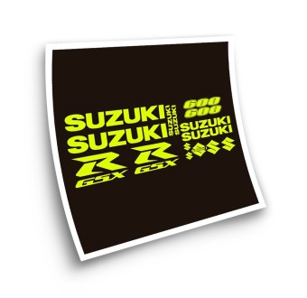 Suzuki GSXR 600 Motorbike Stickers Fluorescent - Star Sam