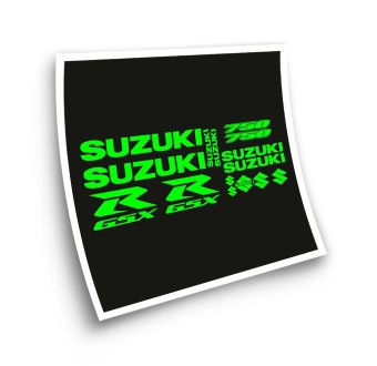 Αυτοκόλλητα μοτοσυκλέτας Suzuki GSXR 750 φθορισμού - Star Sam