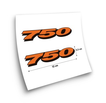 Suzuki GSXR - 750 Motorbike Stickers Orange-Black - Star Sam