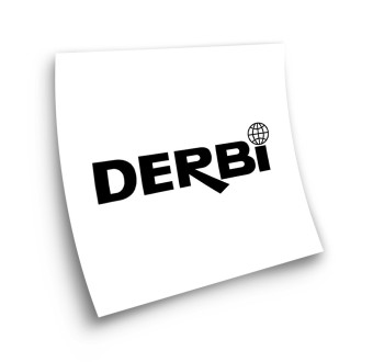 Derbi Adhesive Motorbike Stickers  Black Colour - Star Sam