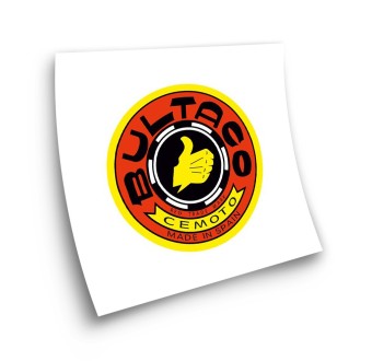 Adesivi Per moto classica Bultaco Logo 55mm Sticker - Star Sam