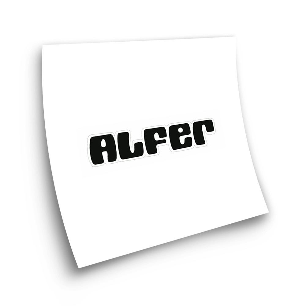 Alfer Schwarzer Logo Aufkleber Motorrad Aufkleber Star Sam