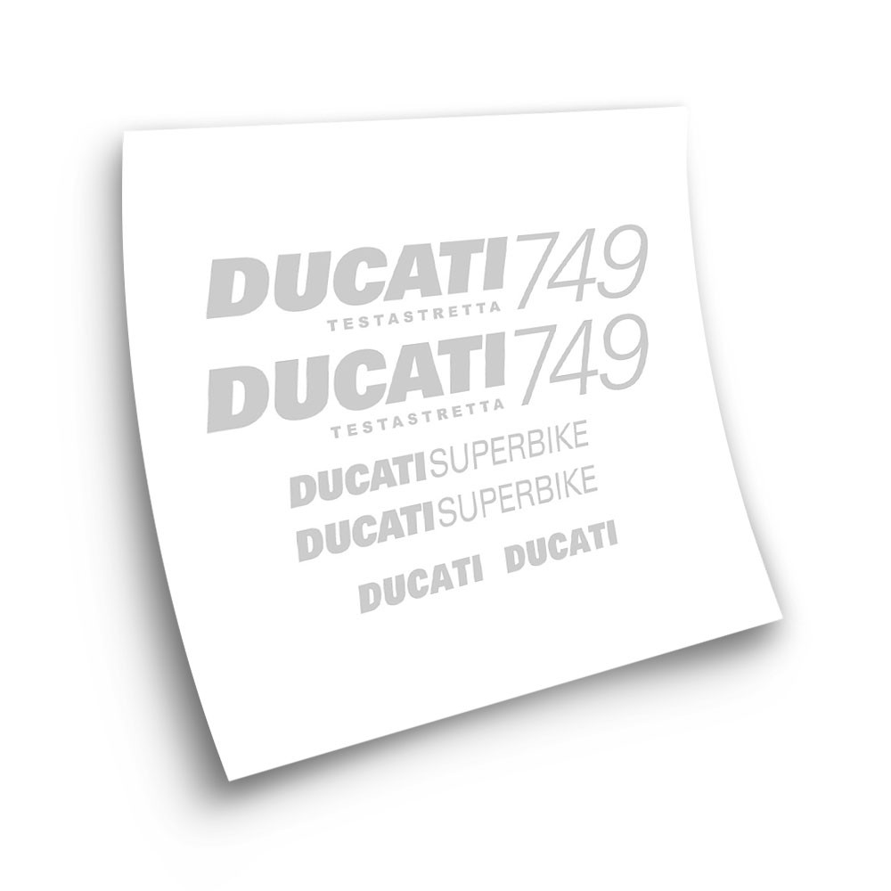 Ducati Mod 749 TESTATRETTA schwarz  Motorrad Aufkleber Rot - Star Sam