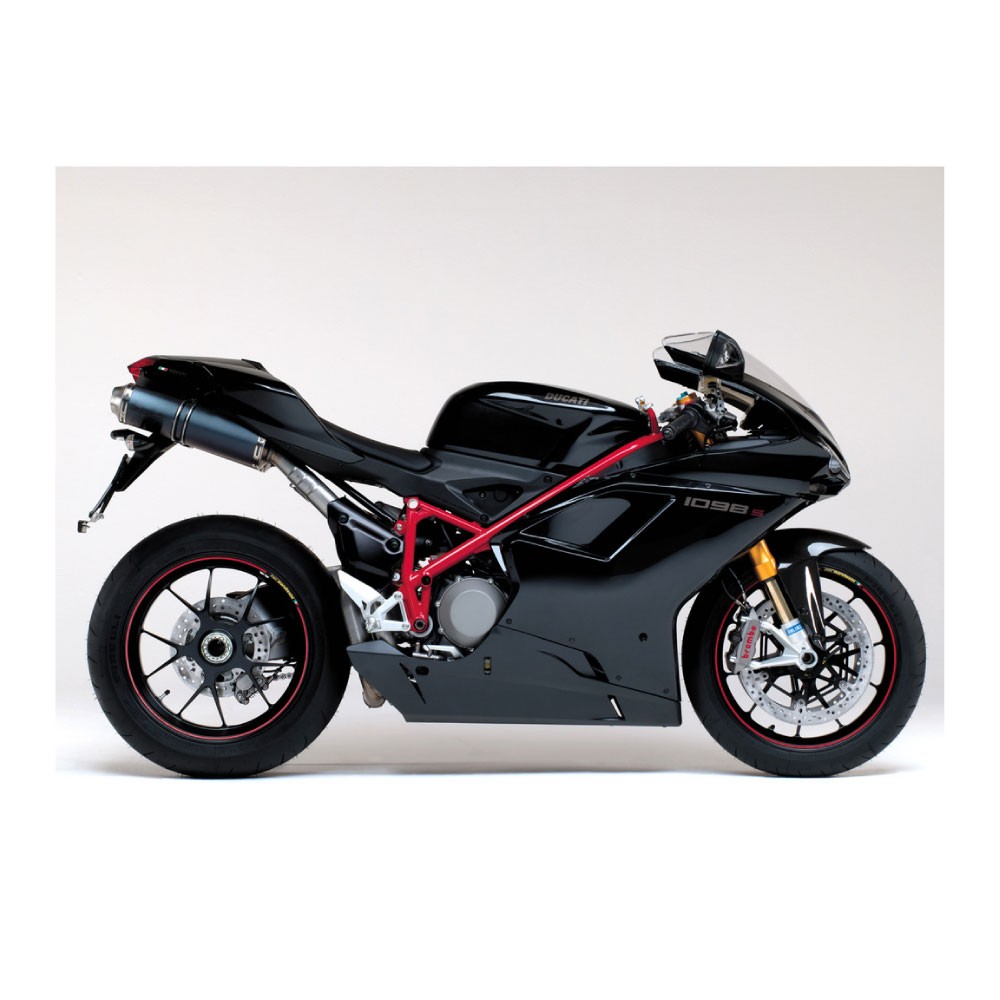 Naklejki na motocykle Ducati Model 1098s czarny - Star Sam