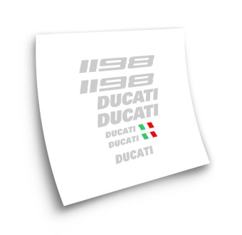 Ducati 1198  Motorbike Sticker Red Colour - Star Sam