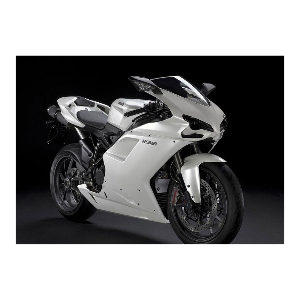 Autocollants Pour Motos de Sport  Ducati 1198 blanc - Star Sam