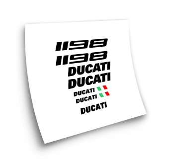 Autocolantes para Bicicleta de Estrada Ducati 1198 branco- Star Sam