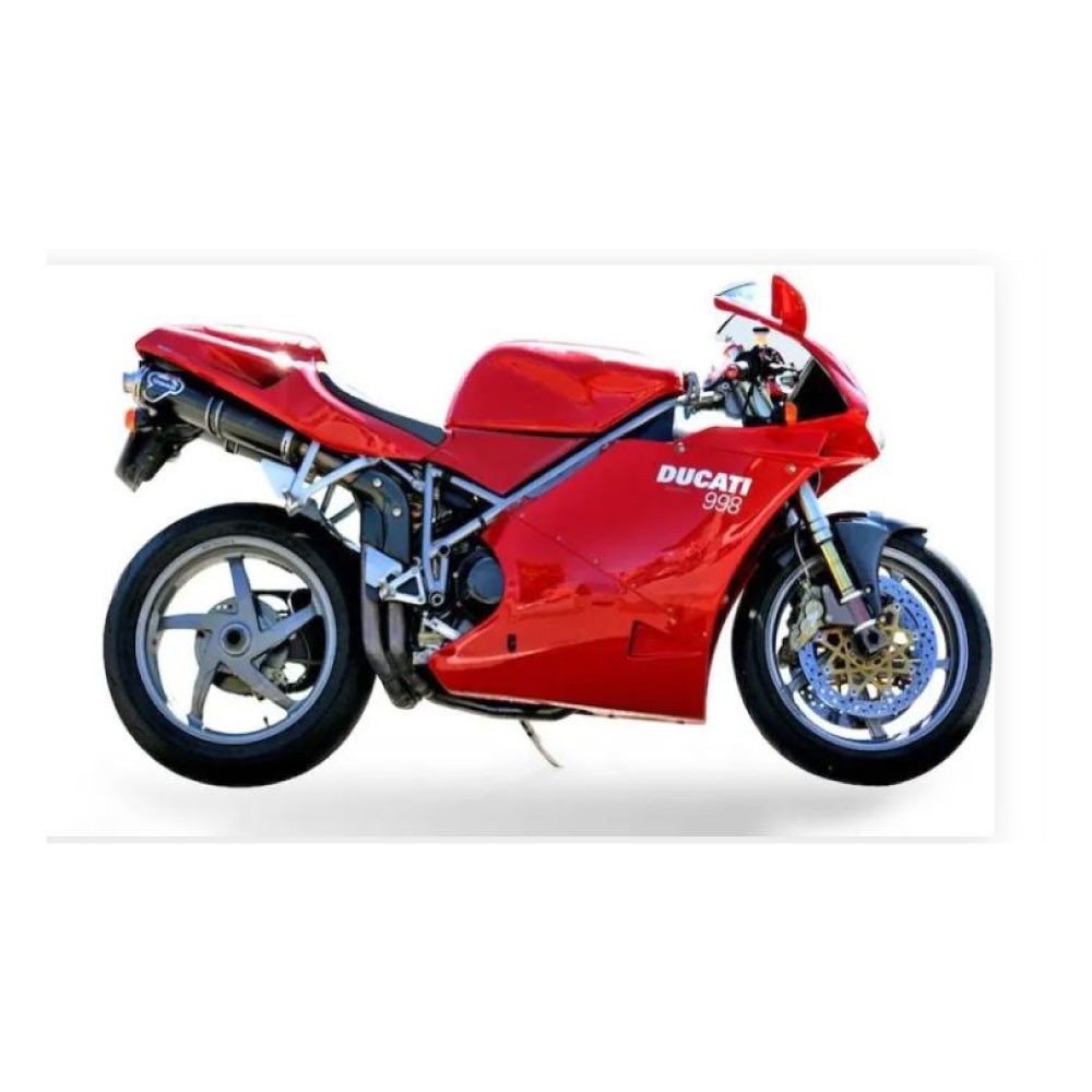 Ducati Mod 998 Testastretta  Motorrad Aufkleber Rot - Star Sam