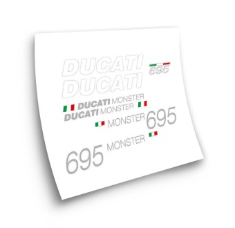 Ducati 695 MONSTER Motorbike Sticker Red Colour - Star Sam