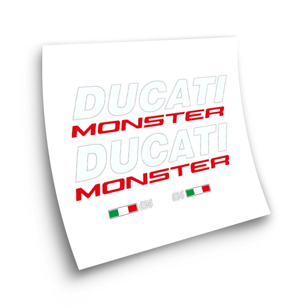 Ducati 696 monster  Motorrad Aufkleber  Rot - Star Sam
