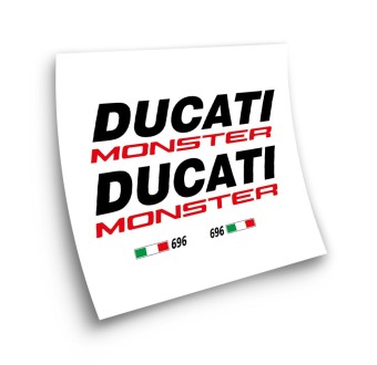 Adesivi Per Motocicletta Da Strada Ducati 696 MONSTER bianco - Star Sam