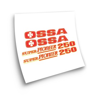 Ossa 250 Super Pioneer Kit Motorbike Stickers Orange - Star Sam