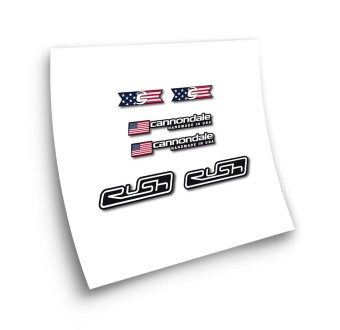 Stickers Pour Cadre de Velo Cannondale Rush EEUU Decoupe - Star Sam