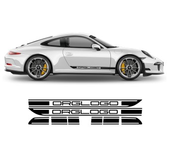 Contoured side strips stickers for Porsche Carrera - Star Sam