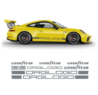 IROC Racing stripe kit decals Porsche Carrera 1967 - 2020 - Star Sam