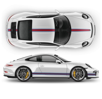 THIN Martini stripe kit for Porsche Carrera 1999-2021 - Star Sam