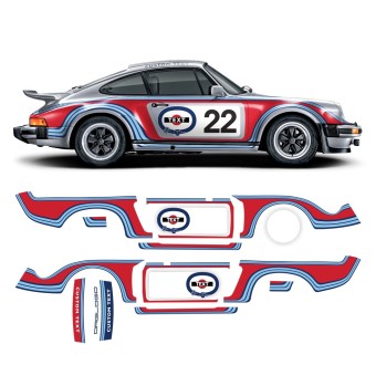 Autocollants MARTINI CLASSIQUE pour CARRERA 911 (930) 1975 - 1989-Star Sam