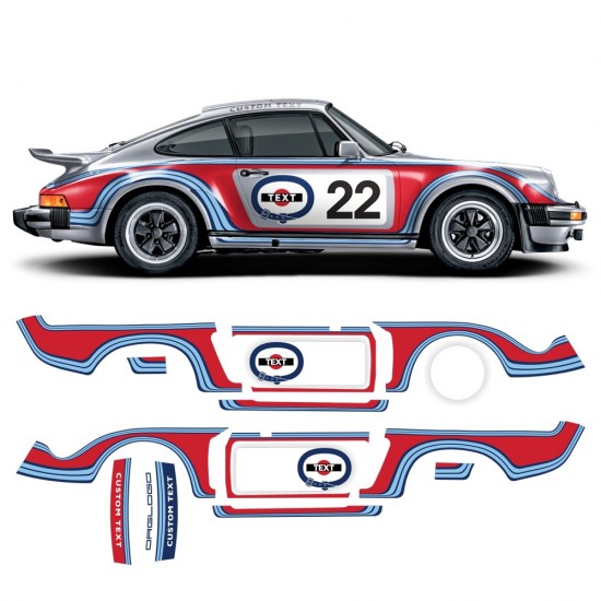 Autocollants MARTINI CLASSIQUE pour CARRERA 911 (930) 1975 - 1989-Star Sam