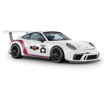 Zakrzywione paski boczne Martini Porsche Carrera/Turbo/Targa 2005-21