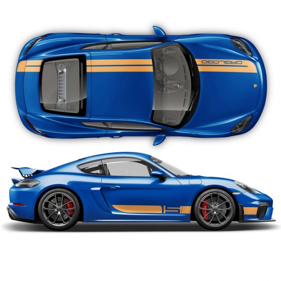 kit automóvel riscas Sport Cup Edition Porsche Cayman/Boxster 2005 - 2020  - Star Sam