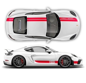 kit automóvel riscas Sport Cup Edition Porsche Cayman/Boxster 2005 - 2020  - Star Sam