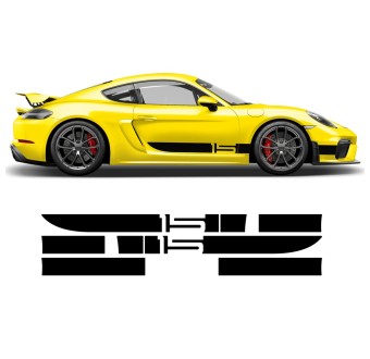 Sport Cup Edition racing stripe kit stickers Cayman/Boxster 2005-2020 - Star Sam