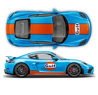 Vinilos GULF Le Mans für Cayman /Boxster-Star Sam