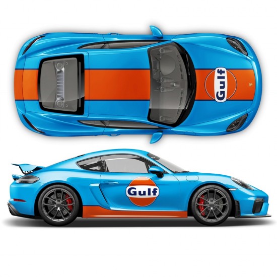 Vinilos GULF Le Mans für Cayman /Boxster-Star Sam