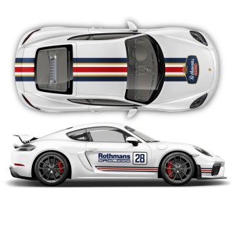 Rothmans 28 obtlačky pre Cayman/Boxster-Star Sam