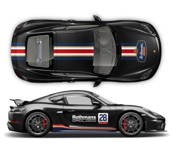 Rothman stripe vinyls for Cayman / Boxster-Star Sam