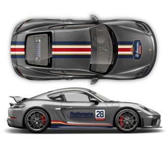 Rothman stripe vinyls for Cayman / Boxster-Star Sam