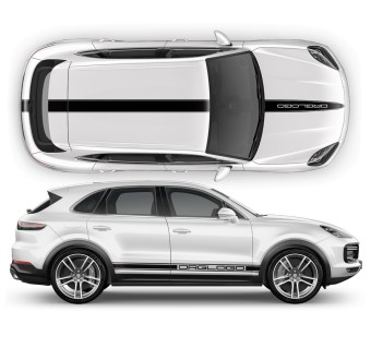 One-color decals for Porsche Cayenne / Macan-Star sam