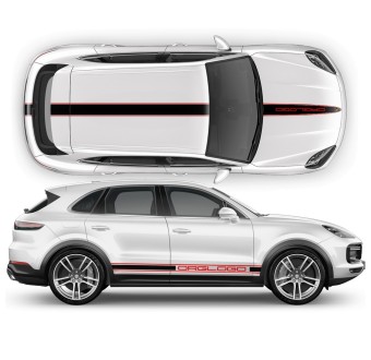 Bicolor decals for Porsche Cayenne / Macan-Star Sam