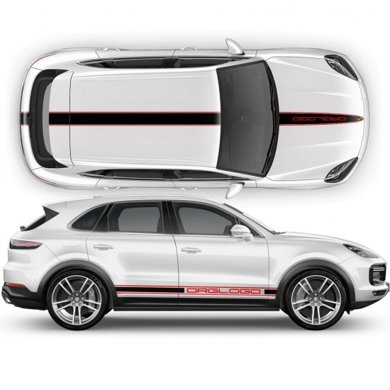 Autocollants bicolores pour Porsche Cayenne / Macan-Star Sam