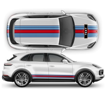 Martini-style decals for Cayenne / Macan-Star Sam