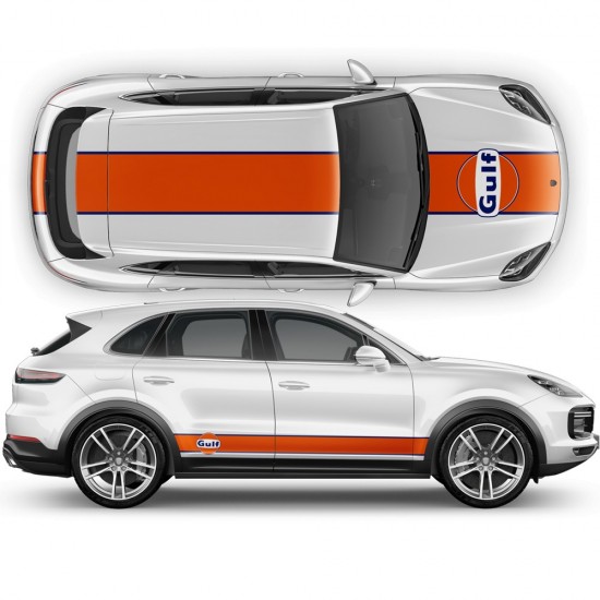 Gulf vinyls for Cayenne / Macan-Star Sam