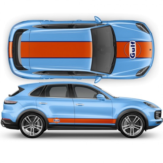 Gulf vinyls for Cayenne / Macan-Star Sam