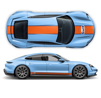 Gulf 19' decals for Porsche Taycan-Star Sam