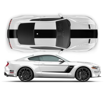 Decalcomanie del kit da corsa Roush Stage3 per Mustang 2015 - 2021-Star Sam