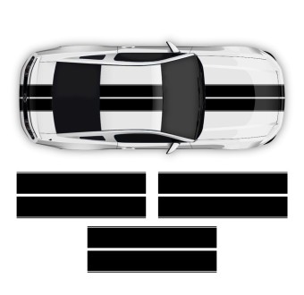 Vinyls Top stripes Mustang 2005 - 2019-Star Sam