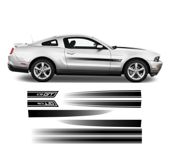 Špeciálne GT/CS Mustang 2011 - 2012 Stripes Nálepky-Star Sam