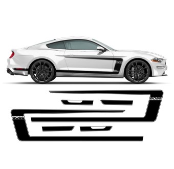 BOSS Ford Mustang 2015 - 2022 Seitenstreifen Vinyls-Star Sam