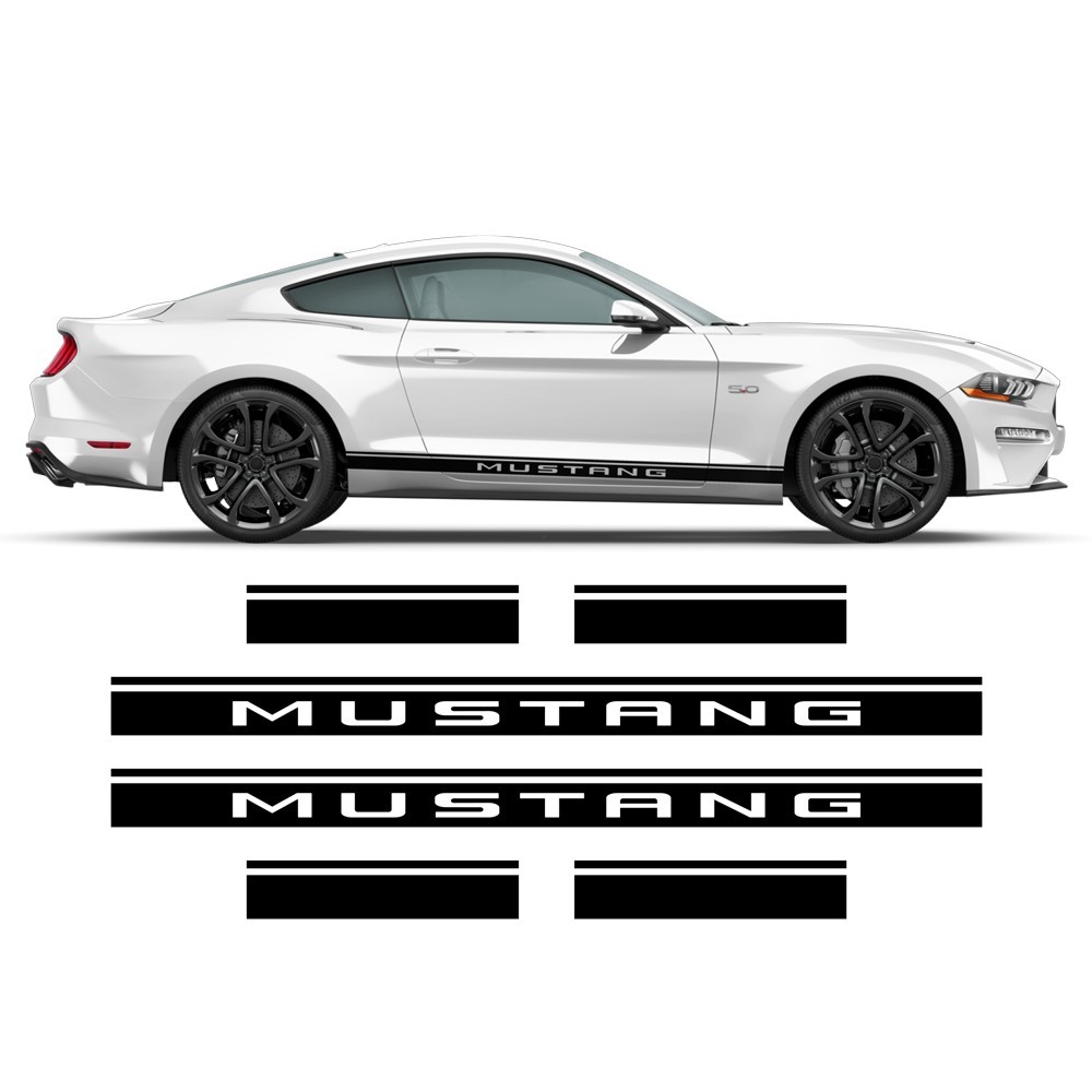 2015-2020 Ford Mustang Racing Stripe Kit Naklejki - Star Sam