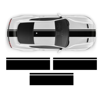 Ford Mustang 2015 - 2020 Racing Stripe Kit Vinyls-Star Sam