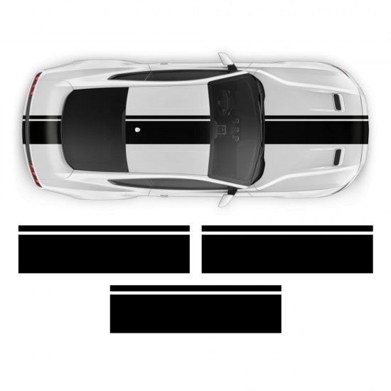 2015-2020 Ford Mustang Racing Stripe Kit Nálepky - Star Sam