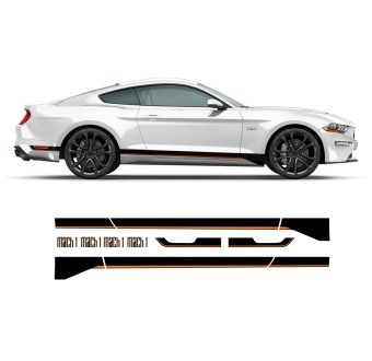 Adesivi sidestripe Ford Mustang 2015 - 2022-Star Sam