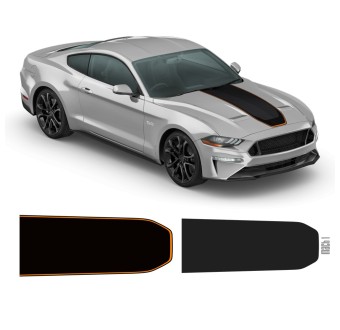 Hood Vinyls for Ford Mustang 2018 - 2021-Star Sam