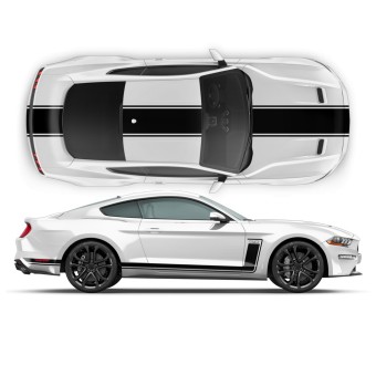 Ford Mustang Streifenkit Aufkleber 2015-2019 - Star Sam